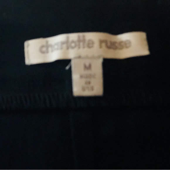 Charlotte Russe Above the knee Black pen skirt with ruffle around waist - Picture 3 of 4